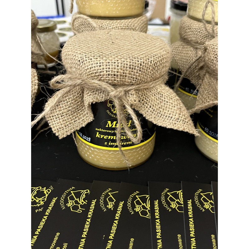 Miód kremowany z imbirem 0,5kg