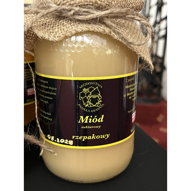 Miód rzepakowy 0.9l 1,2kg