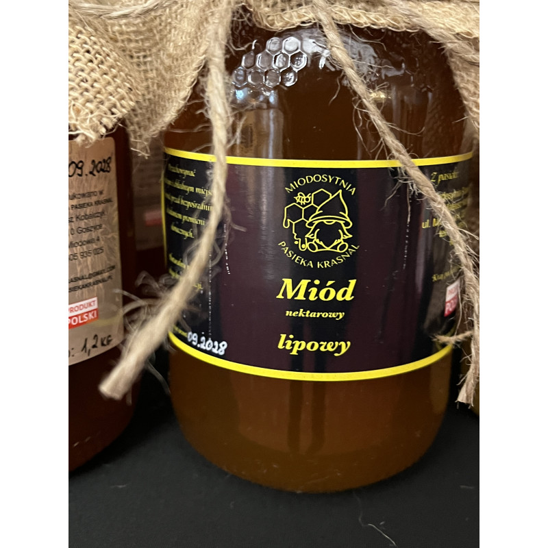 Miód lipowy 0.9l 1,2kg