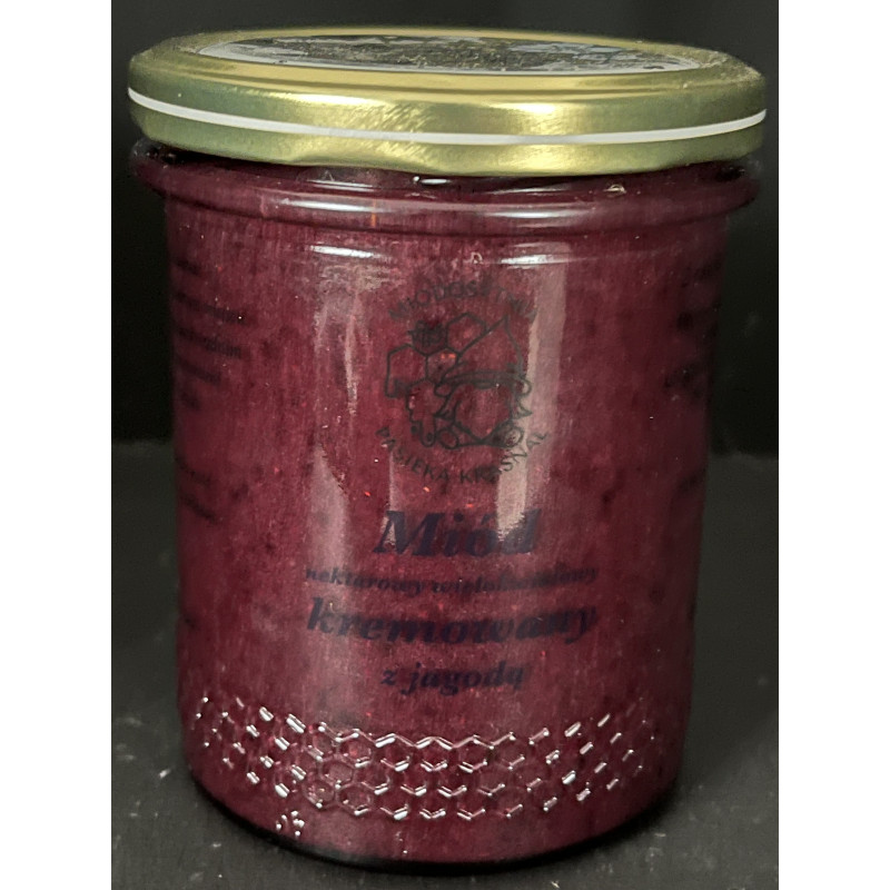 Miód kremowany z jagodą 0,5kg
